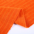 Composition de tissu de côte de chenille orange de bonne qualité